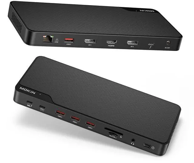 Main image of Thunderbolt 4 Dock - 16 Ports, Laptop Docking Station Dual Monitor for MacBook, Docking Station 3 Monitors for Windows with 150W DC Power,TB4 Cable,2.5 Gigabit Ethernet(Thunderbolt Certified)
