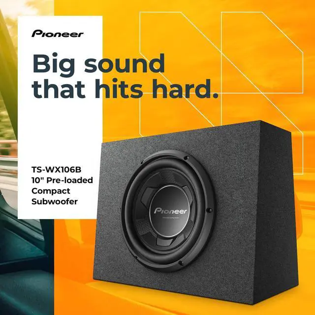 Alt view image 2 of 5 - TS-WX106B 10 Speakers 1100W Max, Pre-Loaded, Easy Installation, Enclosure Included