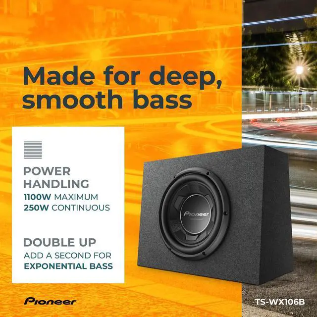 Alt view image 4 of 5 - TS-WX106B 10 Speakers 1100W Max, Pre-Loaded, Easy Installation, Enclosure Included