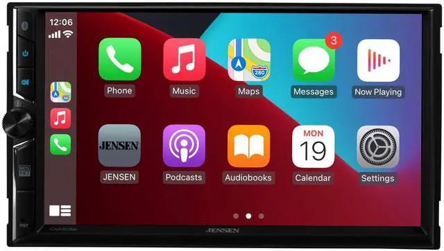 Main image of CAR723W 7-inch Certified Apple CarPlay Android Auto Wired or Wireless | Double DIN Touchscreen Car Stereo Radio | Bluetooth | Backup Camera Input | USB Playback & Charge