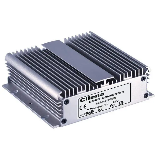 Alt view image 2 of 4 - DC 40V-90V to 12V Converter Voltage Regulator Reducer 48V 60V 72V Step Down to 12V 30A 360W Converter Waterproof Buck Transformer Power Supply for Golf Cart Club Car LED Light
