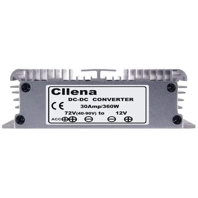 Alt view image 4 of 4 - DC 40V-90V to 12V Converter Voltage Regulator Reducer 48V 60V 72V Step Down to 12V 30A 360W Converter Waterproof Buck Transformer Power Supply for Golf Cart Club Car LED Light