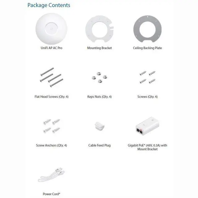 Alt view image 5 of 5 - Unifi 802.11ac Dual-Radio PRO Access Point (UAP-AC-PRO-US), Single,White (Pack of 2)