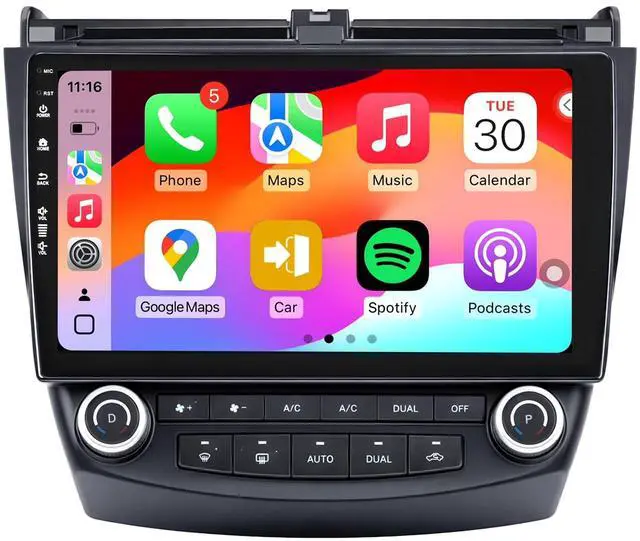 Main image of Car Radio Stereo for Accord 7th 2003-2007, Android 13/QLED IPS Touch Screen/Wireless Carplay/Android Auto/Bluetooth/GPS Navigation/WiFi/5G/HD Back-up Camera/SWC/FM