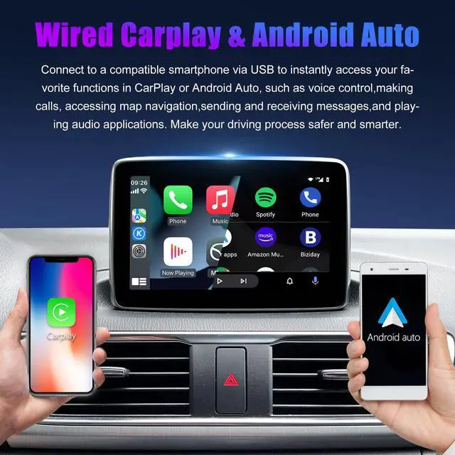 Alt view image 3 of 4 - Mazda Carplay and Android Auto Retrofit Kit, TK78-66-9U0C OEM Media Hub Fits to MZD Connect System, Compatible with Mazda 2/3/6/CX3/CX5/CX9/MX5 2015-2020 Year(Type-c Fast Charging Interface)
