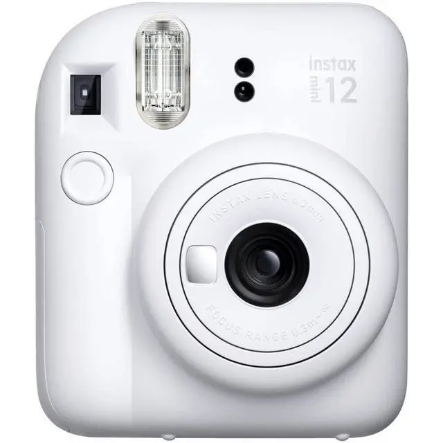 Alt view image 2 of 4 - INSTAX Mini 12 Instant Film Camera | Clay White Bundled with INSTAX Mini Instant Film |40 Exposures + Instax Accessory Bundle + AA Batteries + Cleaning Cloth (10 Items)