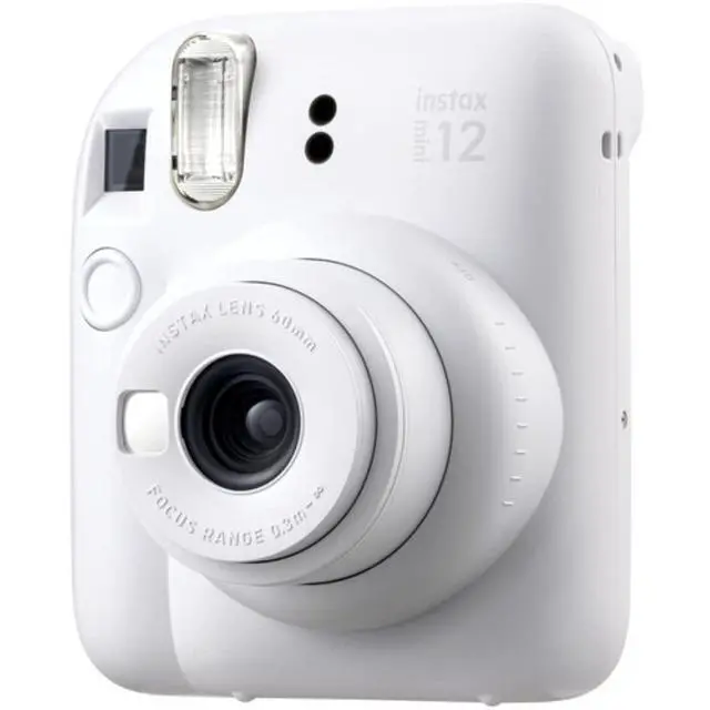 Alt view image 3 of 4 - INSTAX Mini 12 Instant Film Camera | Clay White Bundled with INSTAX Mini Instant Film |40 Exposures + Instax Accessory Bundle + AA Batteries + Cleaning Cloth (10 Items)