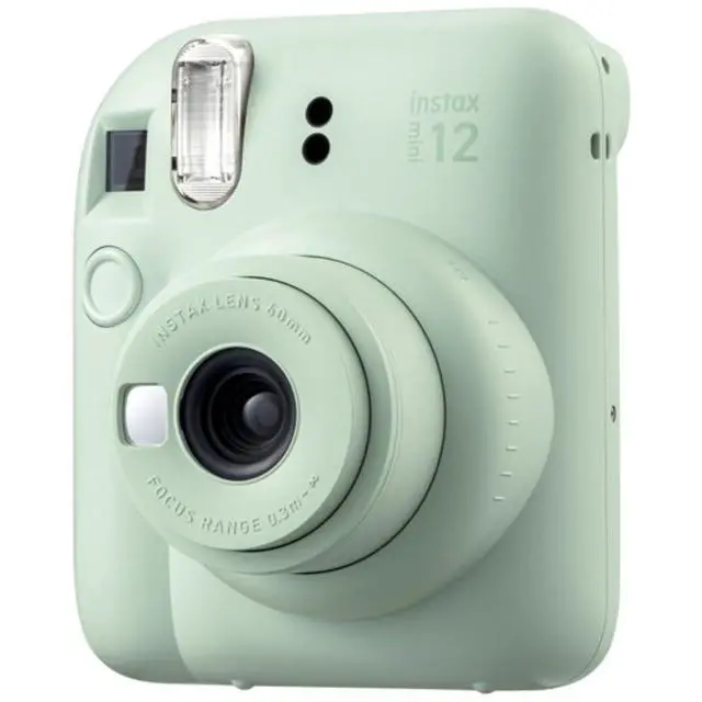 Alt view image 3 of 4 - INSTAX Mini 12 Instant Film Camera | Mint Green Bundled with INSTAX Mini Instant Film |40 Exposures + Instax Accessory Bundle + AA Batteries + Cleaning Cloth (10 Items)