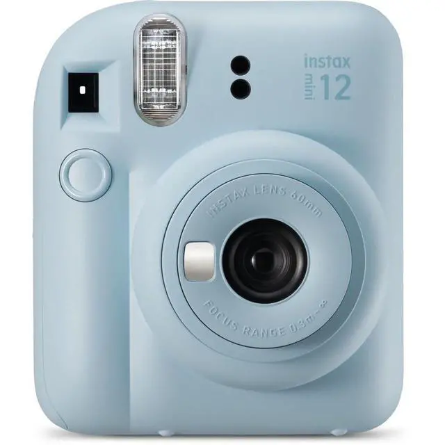 Alt view image 2 of 4 - INSTAX Mini 12 Instant Film Camera | Pastel Blue Bundled with INSTAX Mini Instant Film |40 Exposures + Instax Accessory Bundle + AA Batteries + Cleaning Cloth (10 Items)