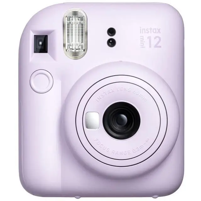 Alt view image 2 of 4 - INSTAX Mini 12 Instant Film Camera | Lilac Purple Bundled with INSTAX Mini Instant Film |40 Exposures + Instax Accessory Bundle + AA Batteries + Cleaning Cloth (10 Items)