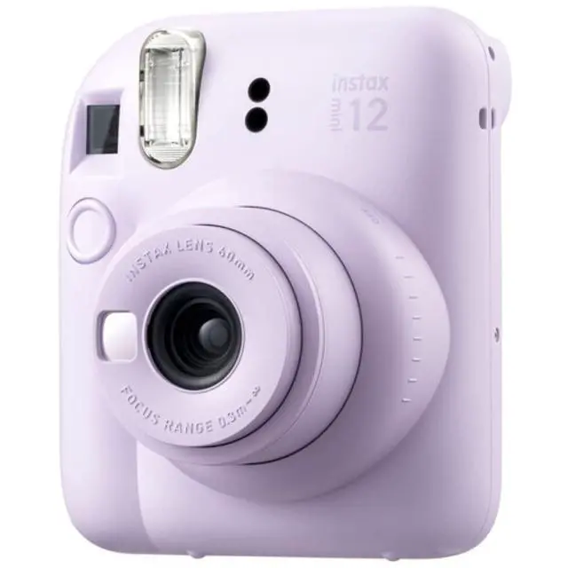 Alt view image 3 of 4 - INSTAX Mini 12 Instant Film Camera | Lilac Purple Bundled with INSTAX Mini Instant Film |40 Exposures + Instax Accessory Bundle + AA Batteries + Cleaning Cloth (10 Items)