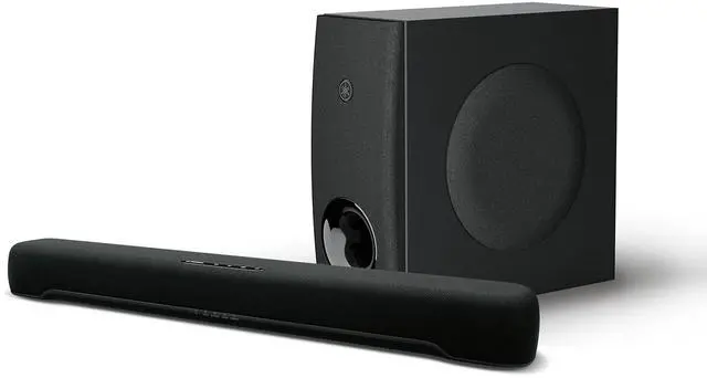 Main image of Audio SR-C30A Compact Sound Bar with Wireless Subwoofer and Bluetooth, Black