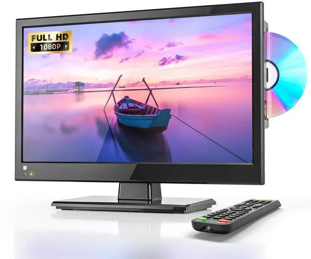Main image of 16 INCH TV with DVD Player Built in 1080P LCD TV DVD Player Combo with HDMI USB Monitor for Home, Kitchen, RV Camper, or Office,RV TV