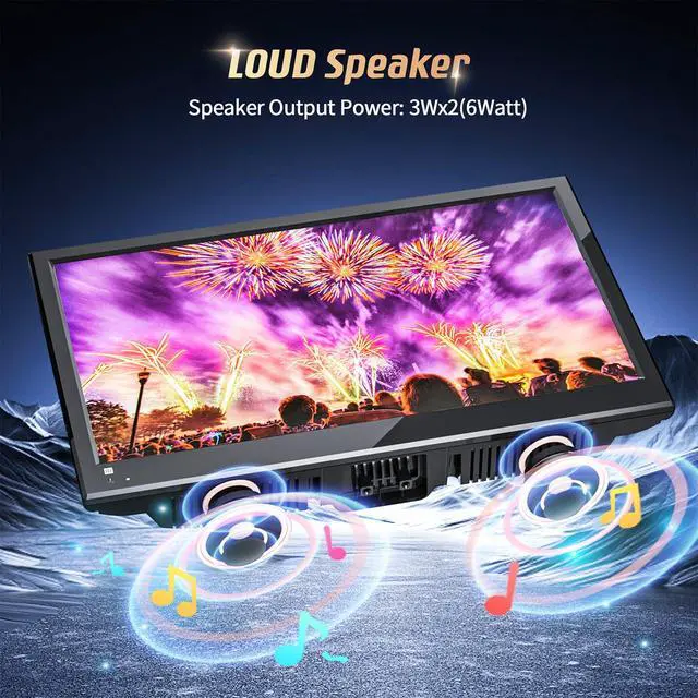 Alt view image 4 of 4 - 16 INCH TV with DVD Player Built in 1080P LCD TV DVD Player Combo with HDMI USB Monitor for Home, Kitchen, RV Camper, or Office,RV TV