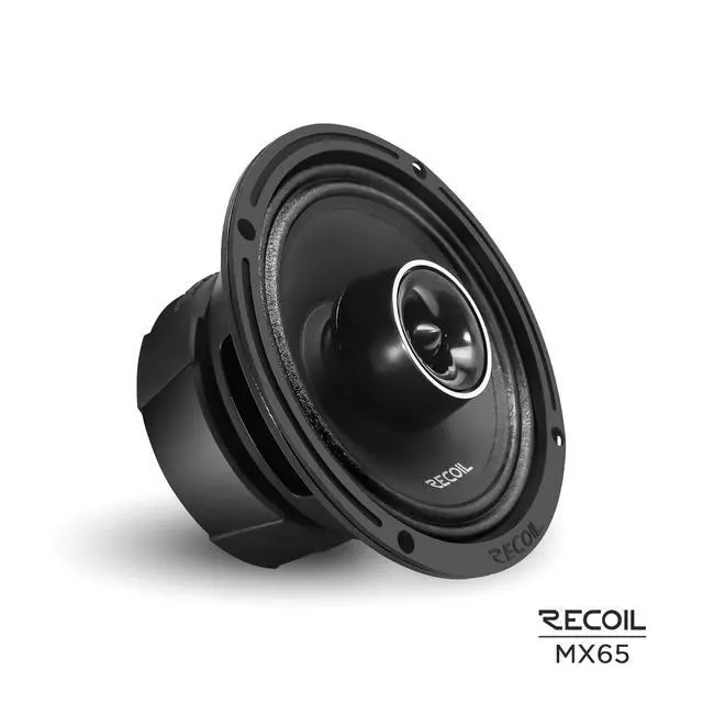 Alt view image 2 of 4 - MX65 6.5-Inch 2-Way Pro Audio Midrange Coaxial Speakers with Built-in Bullet Tweeters 560 Watts Max Pair 4-Ohm Water Resistant, Grills Included