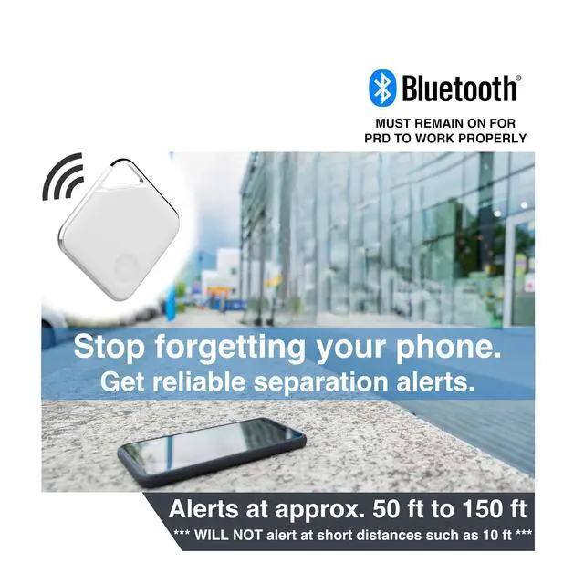 Alt view image 2 of 4 - Prox PRD - Phone Separation Alert Device | Stop Forgetting or Leaving Phone Behind at Home, Work, Restaurant, or Car | Proximity Alert Notification Approx 50-150ft | Stay Connected | No Subscription