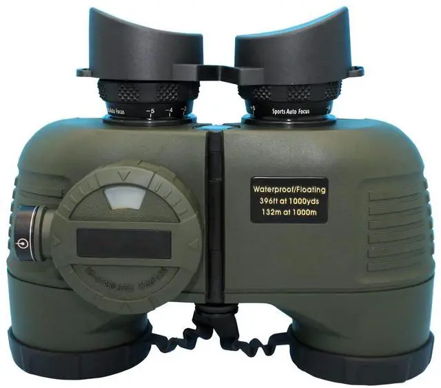 Main image of 7x50 HD Waterproof Military Marine Binoculars w/Internal Rangefinder & Compass for,Bird Watching,Boating and More(Army Green)