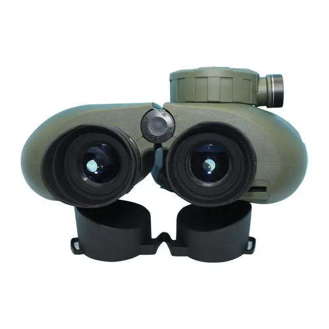 Alt view image 3 of 4 - 7x50 HD Waterproof Military Marine Binoculars w/Internal Rangefinder & Compass for,Bird Watching,Boating and More(Army Green)