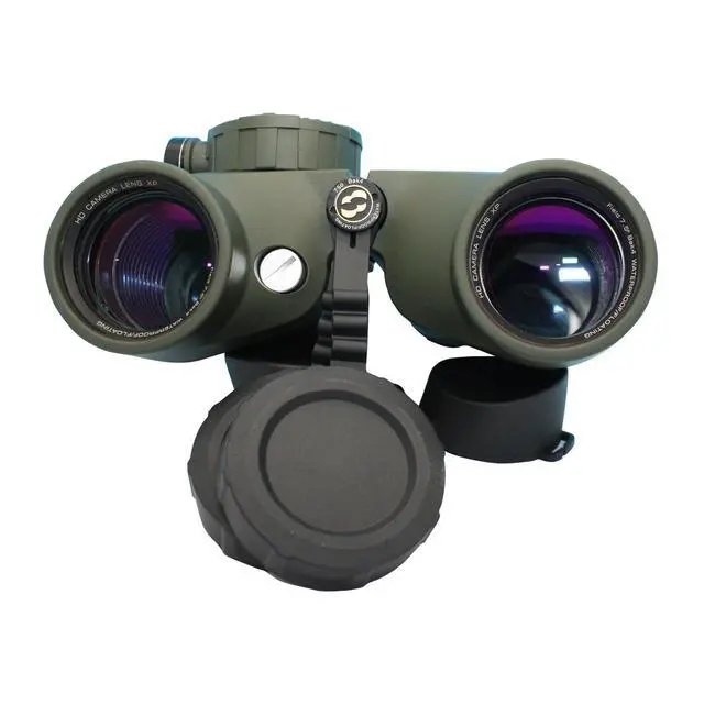 Alt view image 4 of 4 - 7x50 HD Waterproof Military Marine Binoculars w/Internal Rangefinder & Compass for,Bird Watching,Boating and More(Army Green)