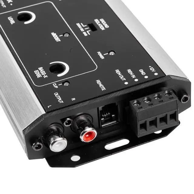 Alt view image 3 of 4 - XLCA2X X-Series PRO 2-Channel Line Out Converter Digital Bass Enhancer with xBOOST, Impedance Matching, and Remote Level Control