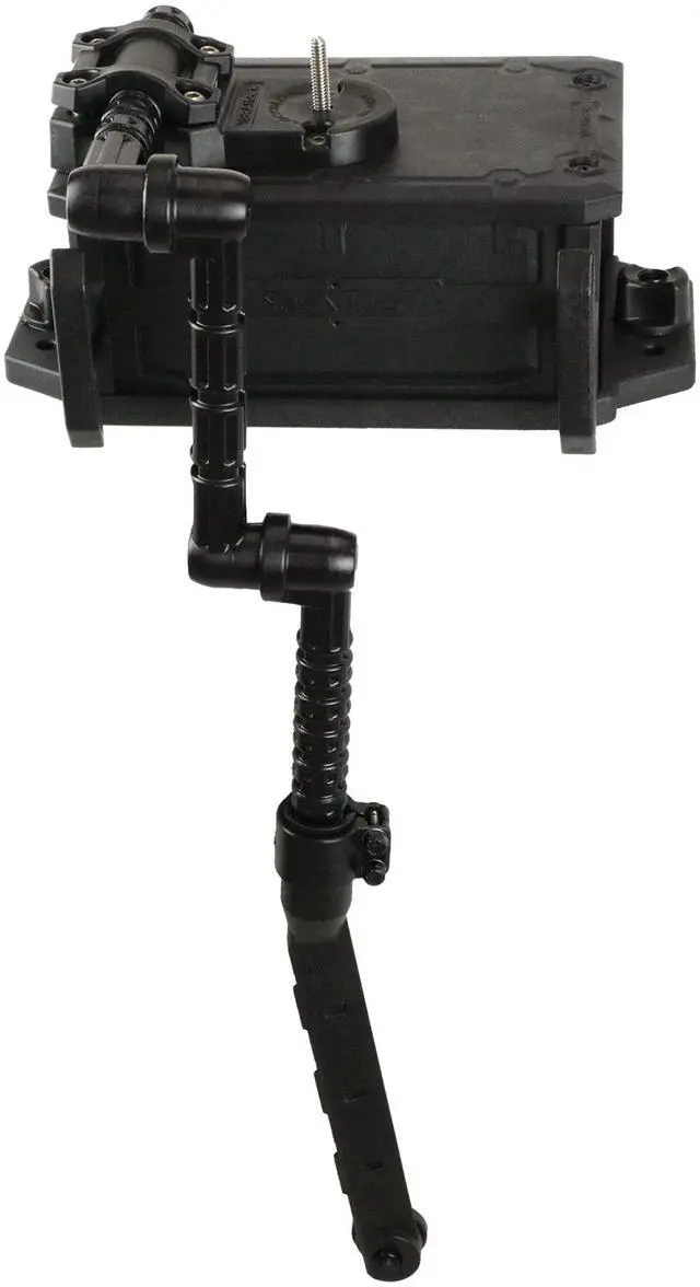 Main image of CellBlok Battery Box & Switchblade Transducer Arm Combo - Color Options | USA Made | Kayak Fish Finder Mounting | Compact & Tool-Free Install | Track Compatible | Universal Kayak Accessory