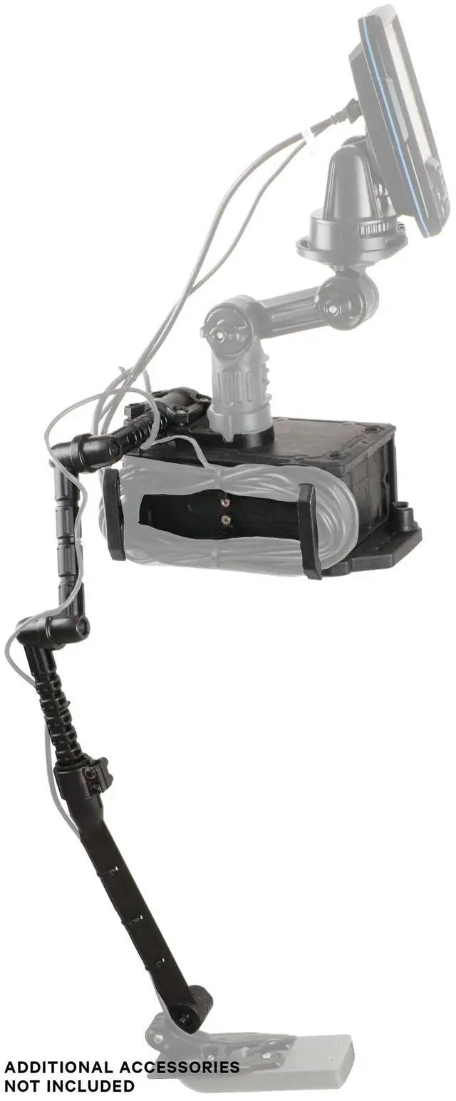 Alt view image 2 of 4 - CellBlok Battery Box & Switchblade Transducer Arm Combo - Color Options | USA Made | Kayak Fish Finder Mounting | Compact & Tool-Free Install | Track Compatible | Universal Kayak Accessory