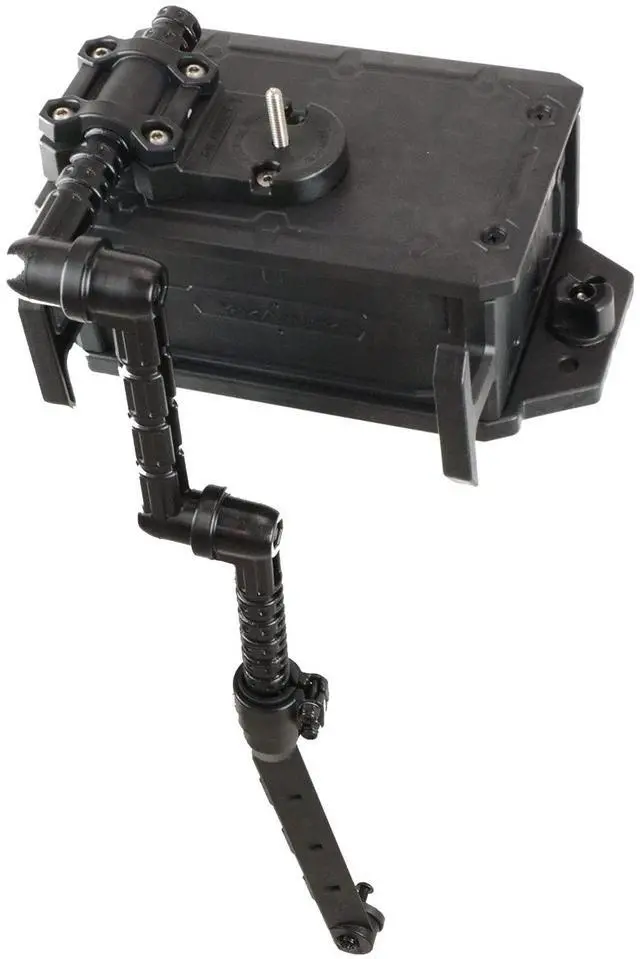 Alt view image 3 of 4 - CellBlok Battery Box & Switchblade Transducer Arm Combo - Color Options | USA Made | Kayak Fish Finder Mounting | Compact & Tool-Free Install | Track Compatible | Universal Kayak Accessory
