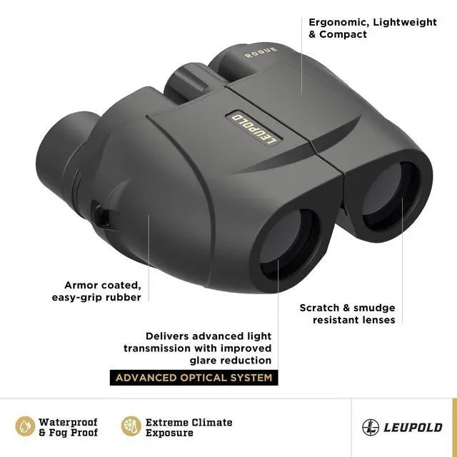 Alt view image 2 of 5 - BX-1 Rogue Binoculars, 10x25mm (59225)