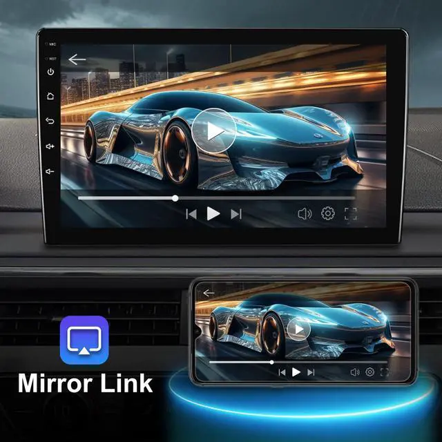 Alt view image 3 of 6 - 2+64G Android 14 Double Din Car Radio Stereo for Nissan Rogue X-Trail Qashqai 2014-2018 with 10.1" Touchscreen Radio Built-in Wireless Carplay/Android Auto/GPS/Bluetooth/FM/AUX-in/SWC/Camera