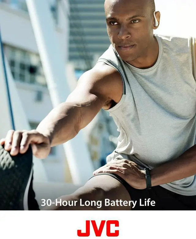Alt view image 6 of 6 - Fitness Series HAEC25TB Sport True Wireless Earbuds, Black | Up to 30 Hours Battery Life, Neodymium Magnet Driver, IPX5 Water Resistance, Lightweight and Compact