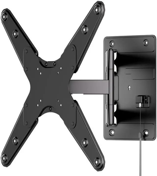 Main image of Lockable RV TV Mount 23-55 Inch, Full Motion RV TV Wall Mount for Camper, Travel Trailer & Motorhome, Pull Cord Locking Mechanism, Quick Release, Heavy Duty VESA 75x75-400x400, 77 lb