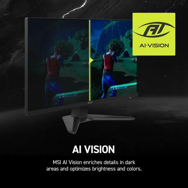 Alt view image 5 of 6 - MAG 272F 27-inch 1920 x 1080 (FHD) Gaming Office Monitor, 200Hz, AMD FreeSync Premium, HDR Ready, HDMI, VGA Port, VESA, Tilt, 0.5ms, Black