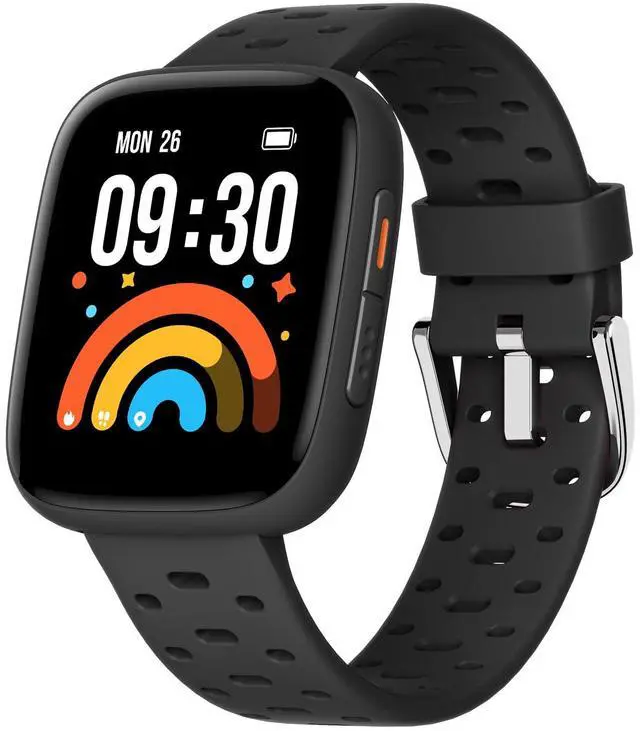 Main image of Kids Watch No Phone Needed, 1.8" Amoled Smart Fitness Watch | Pedometer, Heart Rate, Sleep Tracker, 30m Waterproof, Step Counter, Games, 100+ Dials, Gifts for Boys Girls 5-16, Black