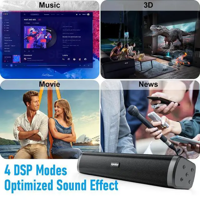 Alt view image 6 of 6 - Portable Long bar Speaker, Bluetooth Wireless Speaker, Powerful Speaker for Home Use, Outdoor Parties, Beach, and Travel