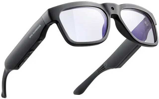 Main image of Smart Glasses with 4K Camera 64GB, Bluetooth Speaker, Blue Light Blocking, Unisex Adult, Square, TR90 Frame, Polarized