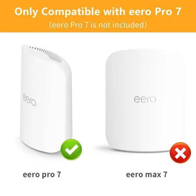Alt view image 2 of 6 - Wall Mount Bracket for eero Pro 7 Router (3 Pack) | Screw-Mounted, Easy Installation, Space-Saving, Hidden Cable management, Neat and Tidy Mounting, Compatible with eero Pro 7