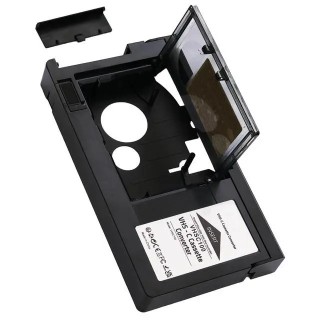 Alt view image 6 of 6 - HQ VHS-C Video Cassette Adaptor Motorized VHS-C to VHS Cassette Adapter NOT Compatible with 8mm/MiniDV/Hi8 Tapes with 2 Pcs Lens Clean Cloth