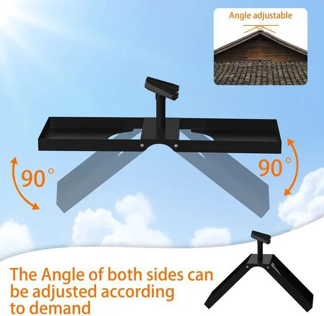 Alt view image 4 of 6 - Starlink Gen 3 Standard 4/4X Roof Ridge Mount | 13lb Counterweights Included, Non-Penetrating Adjustable Pivot Kit, Heavy Duty No-Drill Satellite Stand, Pipe Adapter