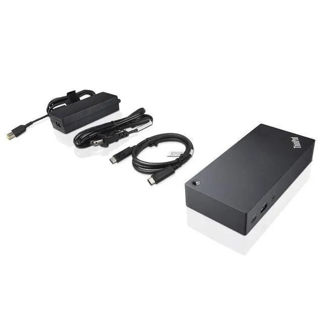 Alt view image 3 of 4 - ThinkPad USB-C UltraDock With 90W 2 Prong AC Adapter (40A90090US, USA Retail Packaged)