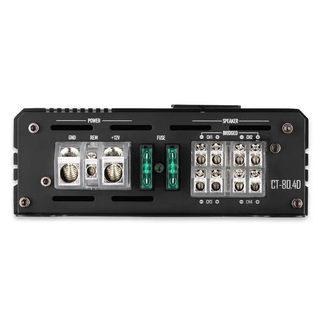 Alt view image 5 of 5 - CT-80.4D Full-Range Class D 4 Channel Car Audio Amplifier, 480 Watts RMS