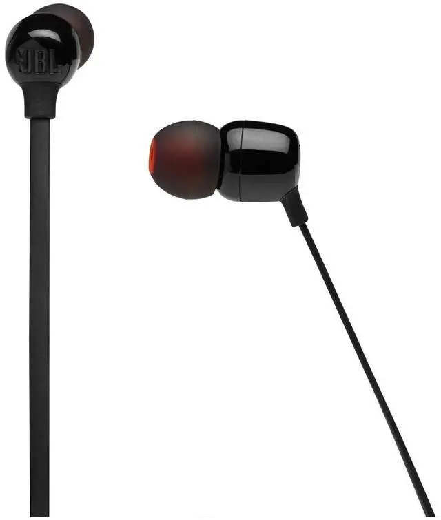 Alt view image 4 of 6 - Tune 125 - Bluetooth Wireless in-Ear Headphones with 3-Button Mic/Remote and Flat Cable - Black, Small