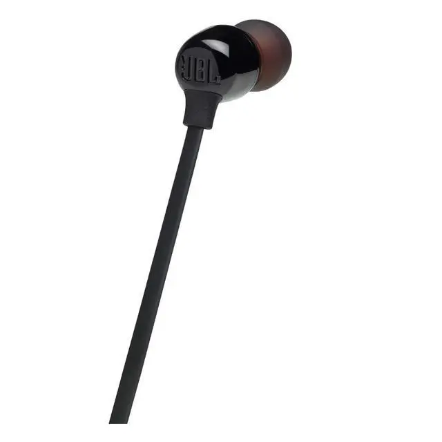 Alt view image 6 of 6 - Tune 125 - Bluetooth Wireless in-Ear Headphones with 3-Button Mic/Remote and Flat Cable - Black, Small