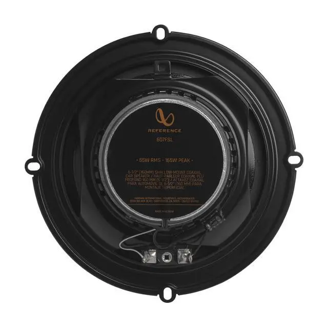 Alt view image 3 of 5 - REF607FSL Shallow Mount 6.5 Inch 2 Way Coaxial Car Speakers - Pair