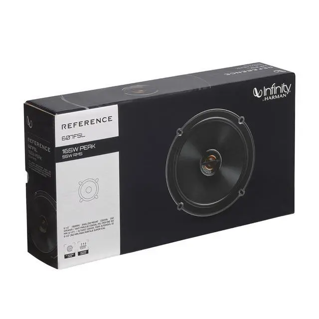 Alt view image 5 of 5 - REF607FSL Shallow Mount 6.5 Inch 2 Way Coaxial Car Speakers - Pair
