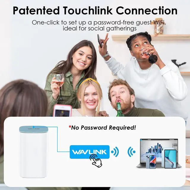 Alt view image 5 of 6 - AX3000 WiFi 6 Mesh System 3 Pack - 2026 Latest, Up to 3.0 Gbps Speed & 7,300 Sq. Ft. Coverage, Replaces Wireless Router and WiFi Extender Signal Booster, Support Wired Backhaul, App Control