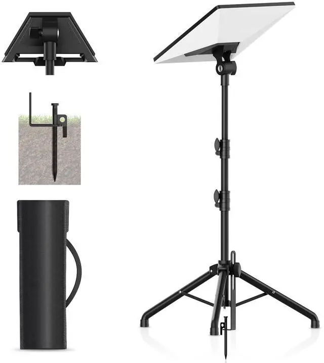 Main image of Starlink Mini Tripod Mount with Adapter, 270° Tilt Angle Adjustable Starlink Mini Kit, Height Adjustable Starlink Mount, Ground Nail Design, for Outdoor Camping, Travel, Rv (Balck)