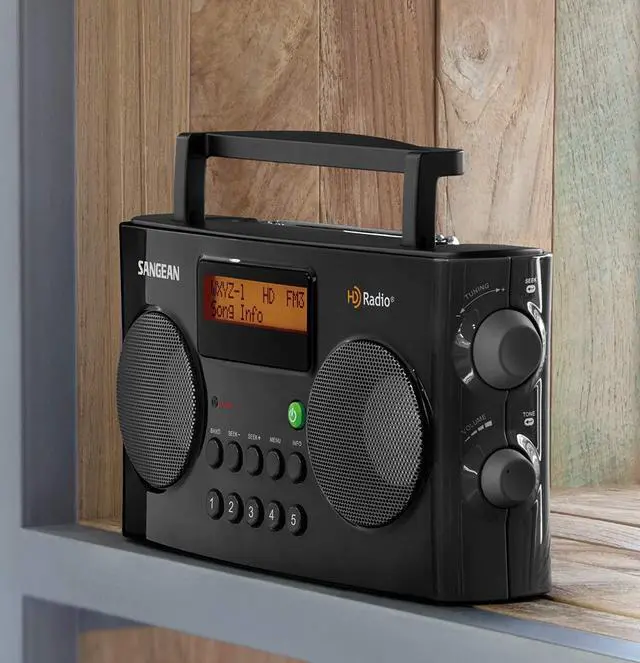 Alt view image 2 of 3 - HDR-16 HD Radio/FM-Stereo/AM Portable Radio, Black