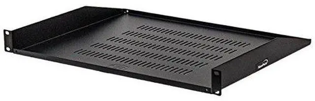 Main image of Cantilever Server Shelf Vented Shelves Rack Mount 19 Inch 1U Black 14 Inches (350mm) deep