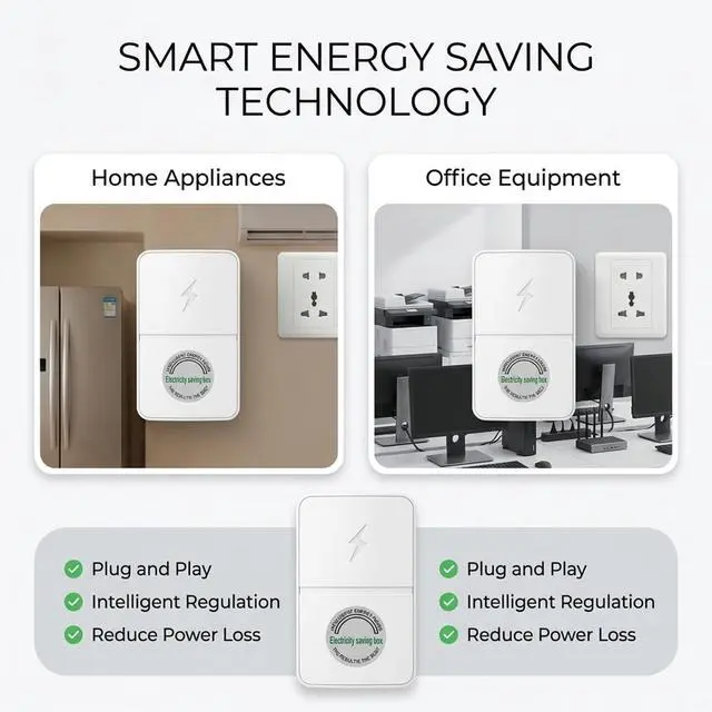 Alt view image 3 of 6 - 4 Pack Stopwatt SmartPlug Device, Stop Watt Device Plug-in for Home & Office US Plug 90V-250V 30KW