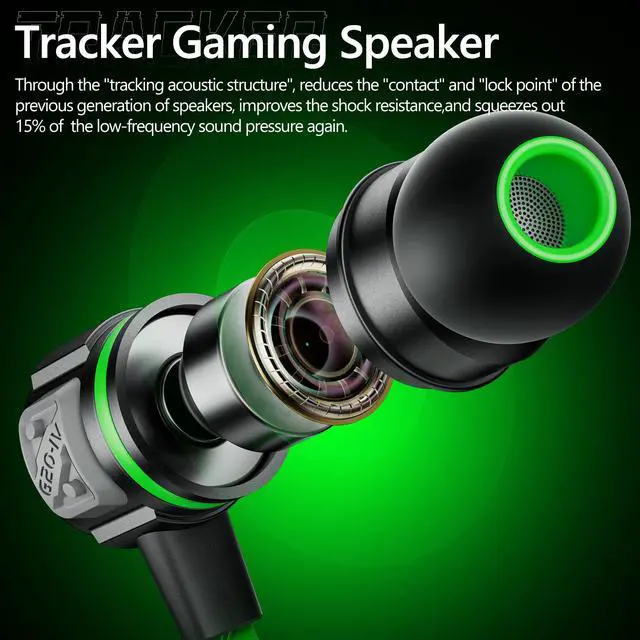 Alt view image 2 of 6 - Gaming Earbuds Wired, USB C & 3.5mm Dual Plug in Ear Headphones with Mic and Volume Control for Small Ears, Stereo Bass Noise Isolating Earphones for PC/PS4/PS5/Xbox Series/Switch/Sleep/Sport/Workout